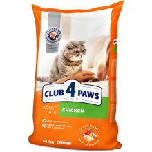 Сухий корм Клуб 4 Лапи Adult Cat Premium для дорослих котів, з куркою, 14 кг