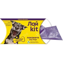 Пакети для прибирання за тваринами Лайkit, 20 шт, фіолетові