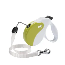 Поводок-рулетка Ferplast Amigo L Cord White-Green Lead для собак c тонким шнуром, 16x3,8x15 см