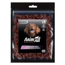 Лакомства AnimAll Platinum Соломка мини с уткой для собак, 200 г