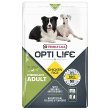 Сухий суперпреміум корм Versele-Laga Opti Life Adult Medium для собак середніх порід, курка, 2.5 кг
