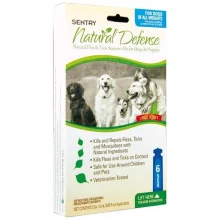 Краплі Sentry Natural Defense від бліх і кліщів, для собак і цуценят всіх порід, 1.5 мл, 6 шт, ціна за 1 піпетку