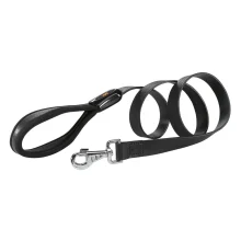 Шкіряний поводок Giotto G20 / 120 Black для собак, 20 мм, 120 см
