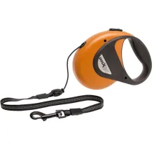 Поводок-рулетка Flamingo Dogx2Go Cord для собак до 20 кг, зелений, розмір M, 8 м