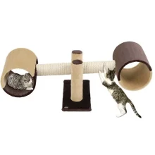 Кігтеточка Flamingo Scr Pole Seesaw Br-Bei ігровий комплекс, коричневий, 89×34×28 см