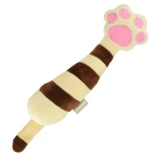 Іграшка CattyMan Kick Toy Brown шарудлива подушка-лапа, коричнева, для котів