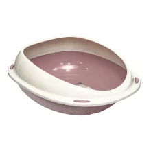 Пластиковий туалет Georplast Shuttle для котів, 57×40×19 см, рожевий