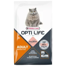 Сухий беззерновий суперпреміум корм Versele-Laga Opti Life Sensitive для котів з чутливим травленням, лосось, 7.5 кг