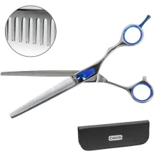 Ножиці Davis Extreme Edge Blue Thinning філірувальні, для стрижки собак, 7 ", 17.8 см