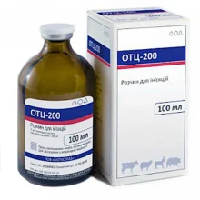 Антибіотик BioTestLab ОТЦ-200 П, Д, при лікуванні інфекцій травного тракту для ВРХ, МРС, кроликів, 100 мл