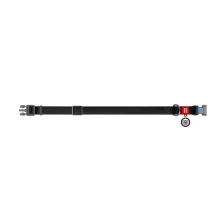 Нашийник водостійкий WAUDOG Waterproof для собак, світиться, пластик, XL, 25 мм/35-58 см, чорний