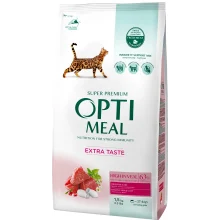 Сухий корм Optimeal для дорослих котів, з телятиною, 1.5 кг