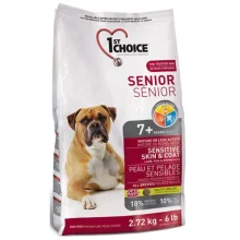 Сухий корм 1st Choice Senior Sensitive Skin & Coat Lamb & Fish для літніх собак, з ягням і рибою, 6 кг