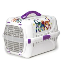 Переноска Moderna Trendy Runner Friends Forever для котів, фіолетова, 51×31×34 см