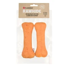 Ласощі Flamingo, жувальні кістки для собак з м’ясом курки, 2 шт по 15 см, 220 г