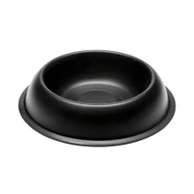 Ferplast Mira KC 72 Bowl Black металева пофарбована миска для собак і кішок, чорна, 21 см