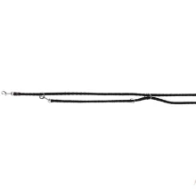 Повідець-перестібка Trixie Cavo Adjustable Lead для собак, плетений, круглий, розмір L-XL, 2 м/18 мм, чорний