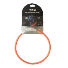 Нашийник AnimAll LED для собак, розмір L, 70 см, помаранчевий