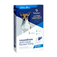 Нашийник Palladium Ultra Protect від бліх і кліщів для собак дрібних порід, синій, 35 см