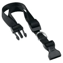 Нейлоновий нашийник Ferplast Club C20 / 56 Colours Black для собак, чорний, 36x56 см