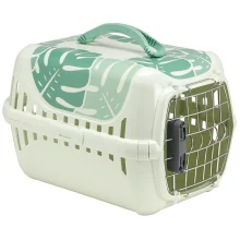 Переноска Moderna Trendy Runner Eden для котів c металевої дверцятами і замком, зелена, 50.1×32×34.5 см