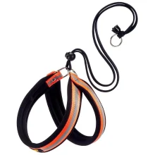 Ергономічна светоотражающая Ferplast Agila Reflex Orange 1 шлейки для собак з еластичним шнуром, 26x38 см