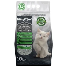 Бентонітовий наповнювач Kitty Max для котячого туалету, з ароматом алое вера, білий, 10 л