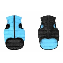Двостороння куртка AiryVest M47 для собак, чорно-блакитна