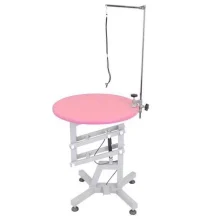 Круглий стіл для грумінгу Shernbao FT-831 Pink