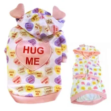 Кенгурушка Monkey Daze Valentine Pink з вушками, для собак, розмір XS, рожева