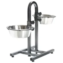 Стійка Trixie з мисками для двох собак, метал, 2,8 л