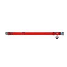 Нашийник водостійкий WAUDOG Waterproof для собак, світиться, пластик, XL, 25 мм/35-58 см, червоний