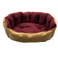 Лежанка AnimAll Royal DeLuxe M ORANGE для собак і котів, помаранчева, 53×47×21 см