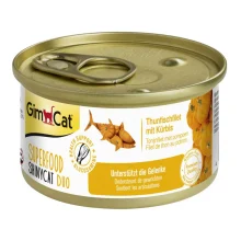 Вологий корм GimCat Shiny Cat Superfood для котів, з тунцем і гарбузом 70 г