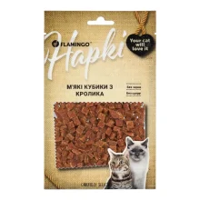 Ласощі Flamingo для котів, м'які кубики з м’ясом кролика, 50 г
