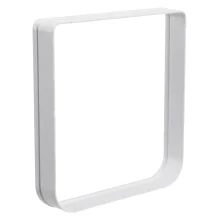 Тунель Trixie для дверцят 4-Way Flap Door, пластик, білий, 27 мм, 15.9×16.8 см