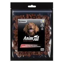 Лакомства AnimAll Platinum Соломка мини с говядиной для собак, 200 г