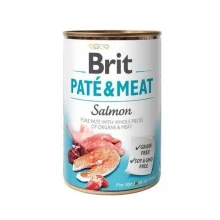 Консерва Brit Paté &amp; Meat Dog, для собак, з лососем, 400 г
