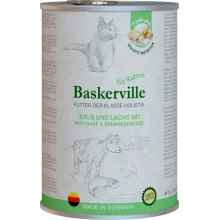 Вологий корм Baskerville Holistic Kalb und Lachs для котів, телятина і лосось, 400 г