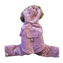 Комбінезон Monkey Daze Pink Vinyl Jumper з капюшоном, для собак, розмір XXS, рожевий
