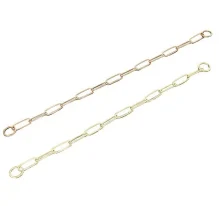 Нашийник-ланцюг Sprenger Long Link для собак, з широким ланкою, 3 мм, полірована латунь, 62 см