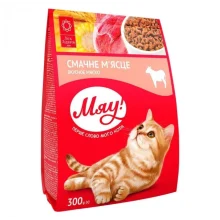Сухий корм Мяу для котів, з м'ясом, 300 г