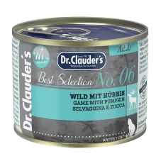 Вологий корм Dr.Clauder’s Best Selection №6 для дорослих котів, дичина з гарбузом, 200 г
