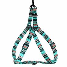 Шлея BronzeDog Tribal для собак, нейлон, принт інки, 45-60 см