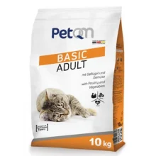 Сухий корм PetQM Cat Basic Adult with Poultry & Vegetables для котів, з птицею і овочів, 10 кг