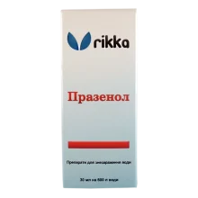 Засіб Rikka Празенол проти зябрових і шкірних сосальщиков, стрічкових черв'яків і плоских хробаків, 30 мл (D-191)