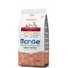 Сухий корм MONGE DOG Mini Adult для собак дрібних порід, з лососем і рисом, 7.5 кг