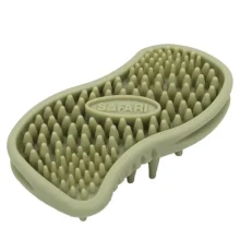 Щітка Safari MASSAGER масажна, для собак і котів, гума, зелена