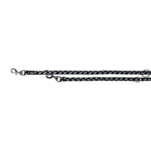 Повідець-перестібка Trixie Cavo Reflect Adjustable Lead для собак, світловідбиваючий, розмір S-M, 2 м/12 мм, чорний
