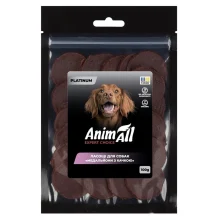 Лакомства AnimAll Platinum Медальоны с уткой для собак, 100 г